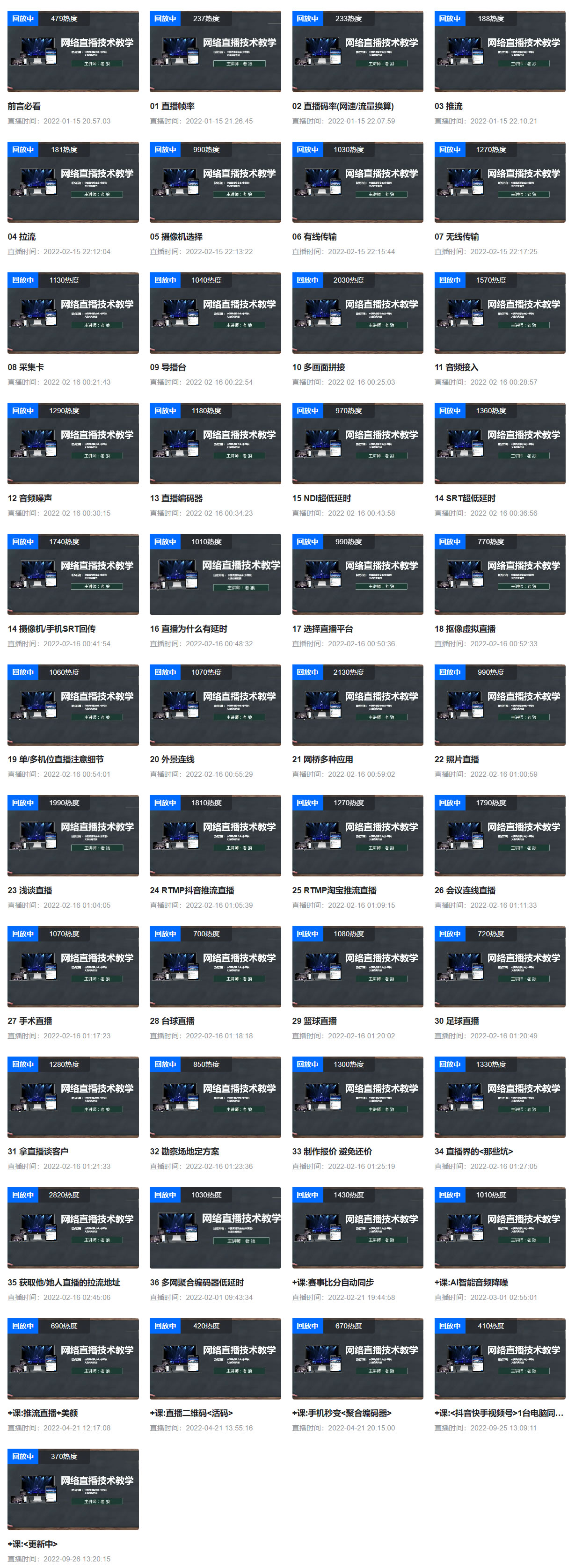直播培训课程内容